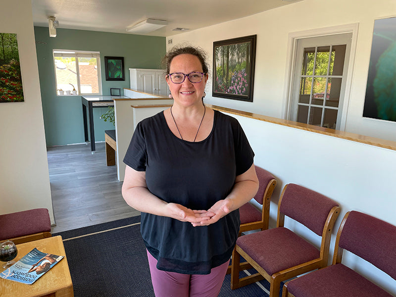 Interior Of Monarch Massage Therapy With Jennifer Heideman, LMT 24576, Inside The Meridian Building At 18th And Willamette St. In Eugene, Oregon.